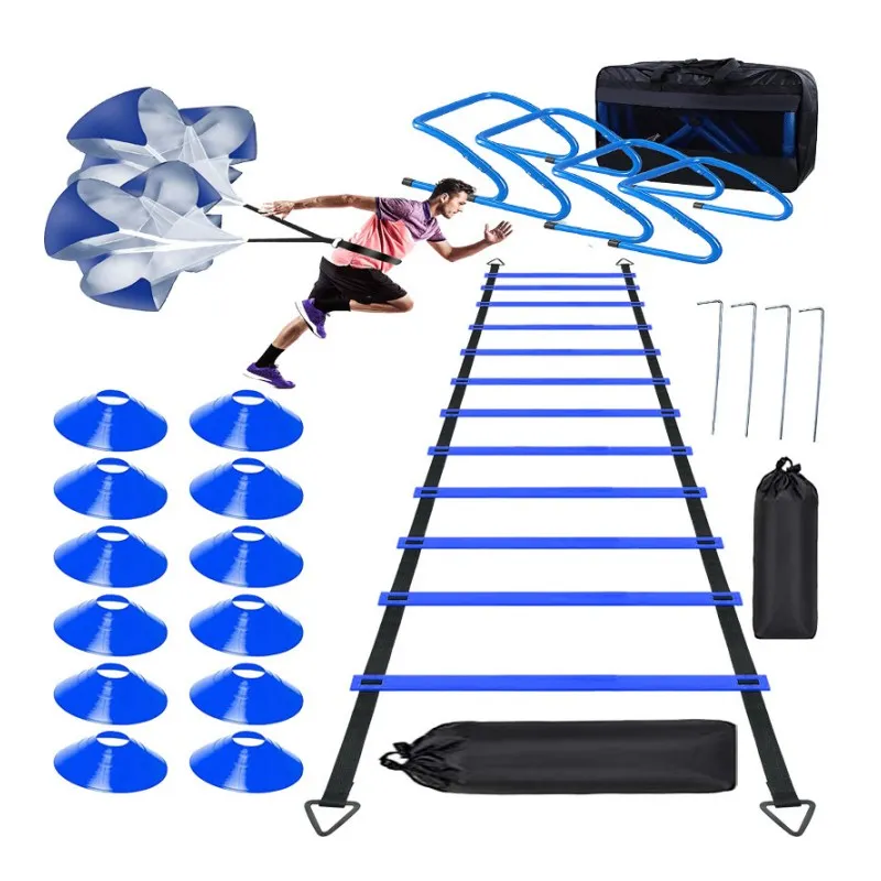 

Fitness Sports Football Soccer Running Parachute Hurdles Ladder Disc Soccer Cones Speed Agility Training Kit Set
