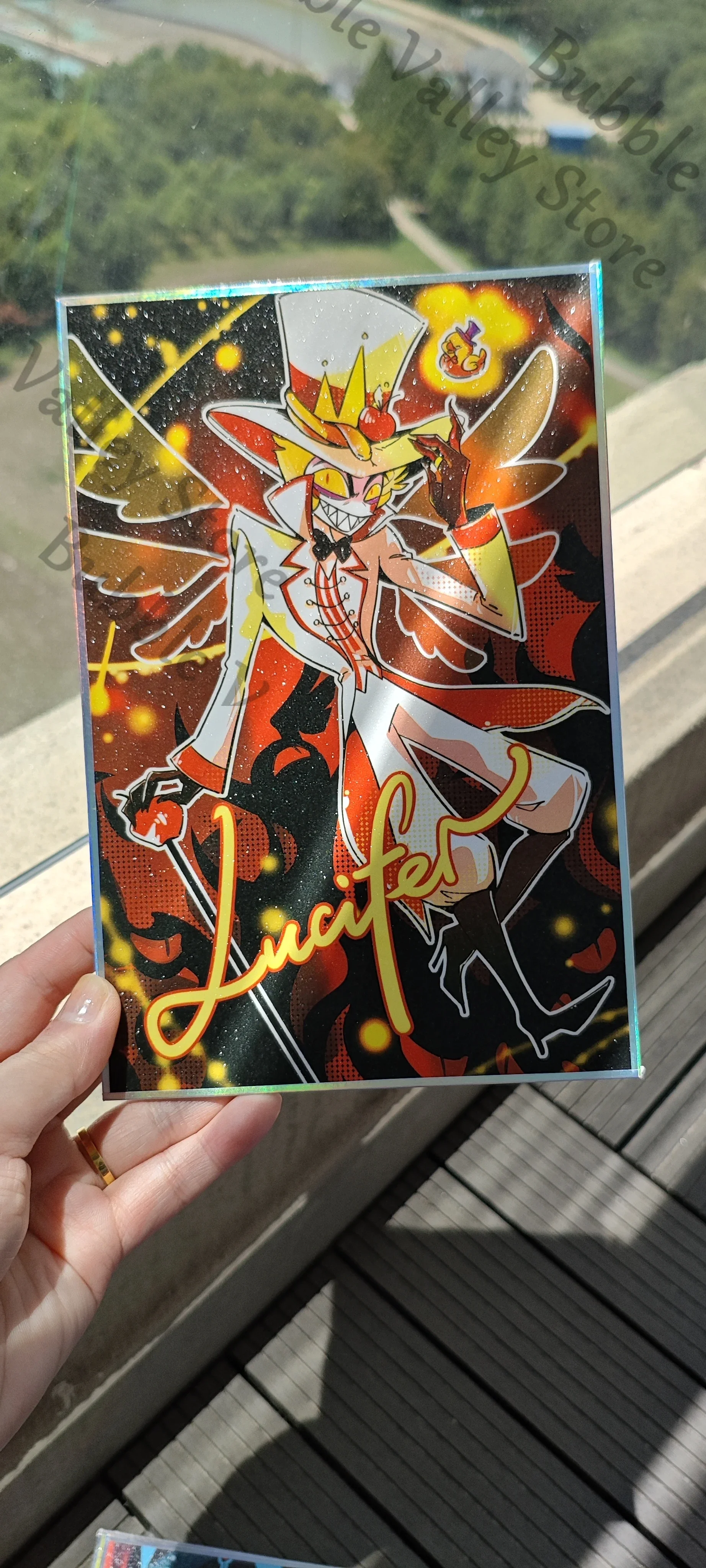 Hazbin Hotel Alastor Vox Adam Angel Dust Husk Anime Cosplay Cartoon ‌Double Flash ‌color Cardstock Illustration Board‌ Shikishi view 3