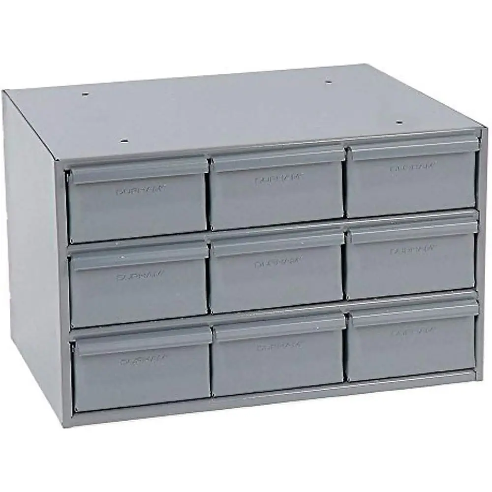 

Gray Cold Rolled Steel Veal Storage Cabinet, 17.25 W x 10.875 H x 11.625 D, 9 Drawers