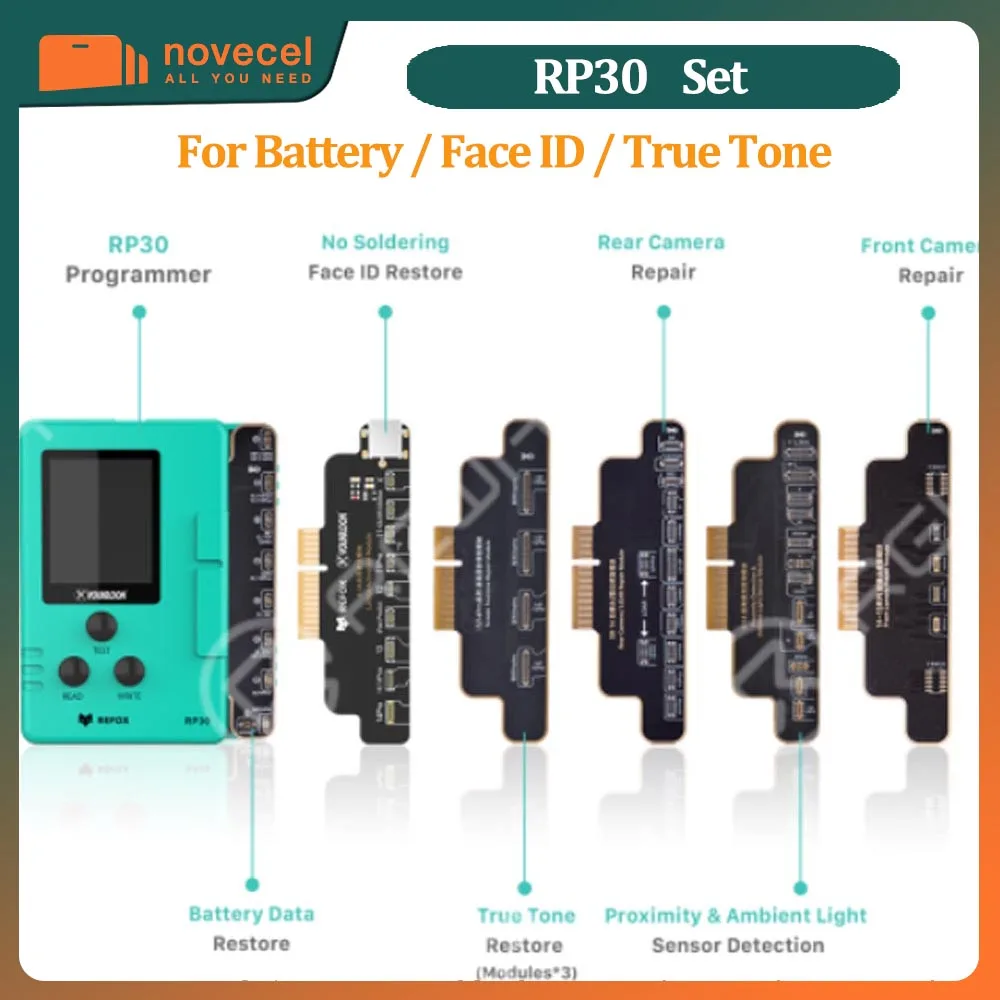 เครื่องโปรแกรมแบตเตอรี่อเนกประสงค์ REFOX RP30 สำหรับ iPhone Face ID True Tone / ตรวจจับและซ่อมแซมกล้องหน้าและหลัง