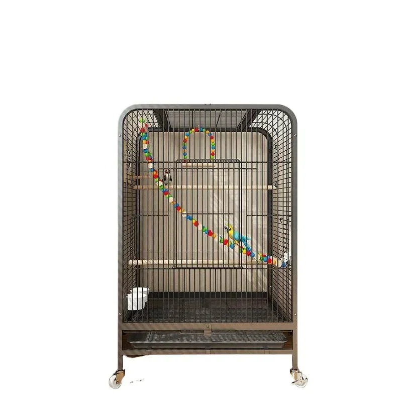 Large Household Bird Cage for Parrot Xuanfeng Peony Buddy Special Breeding Cage for Pearl Bird Luxury Villa Style