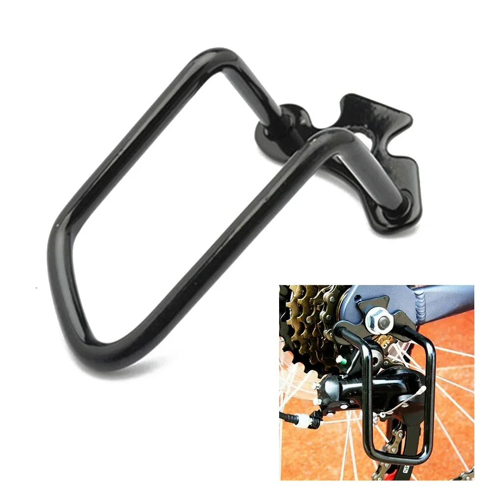 Without Screw Derailleur Protector Black Color Chain Cycling Folding Bikes Gear Guard Mountain Bikes Protect Rear Derailleur