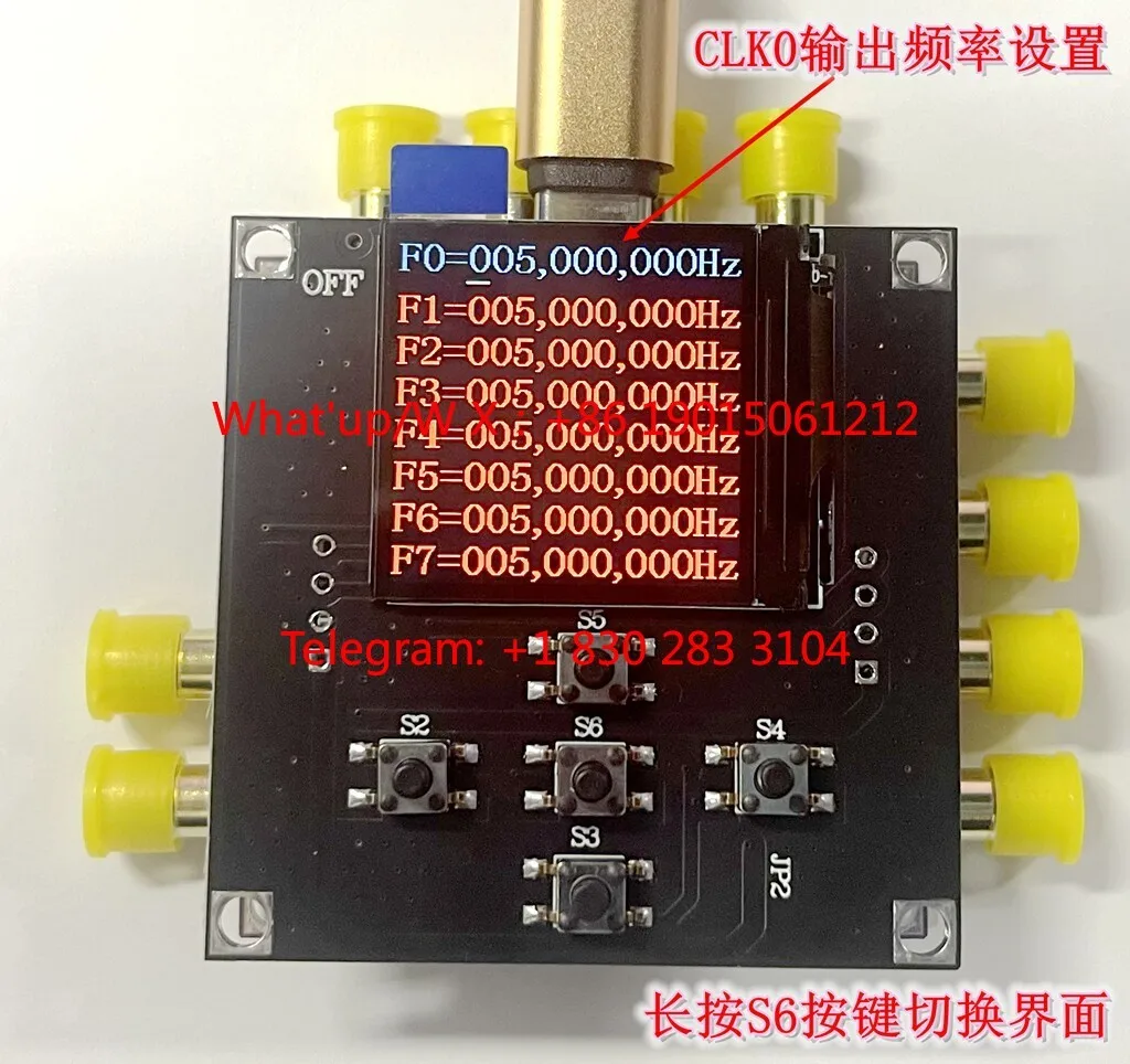 WYDZ-5351B clock generator, module, signal generator Si5351B 8-channel clock source