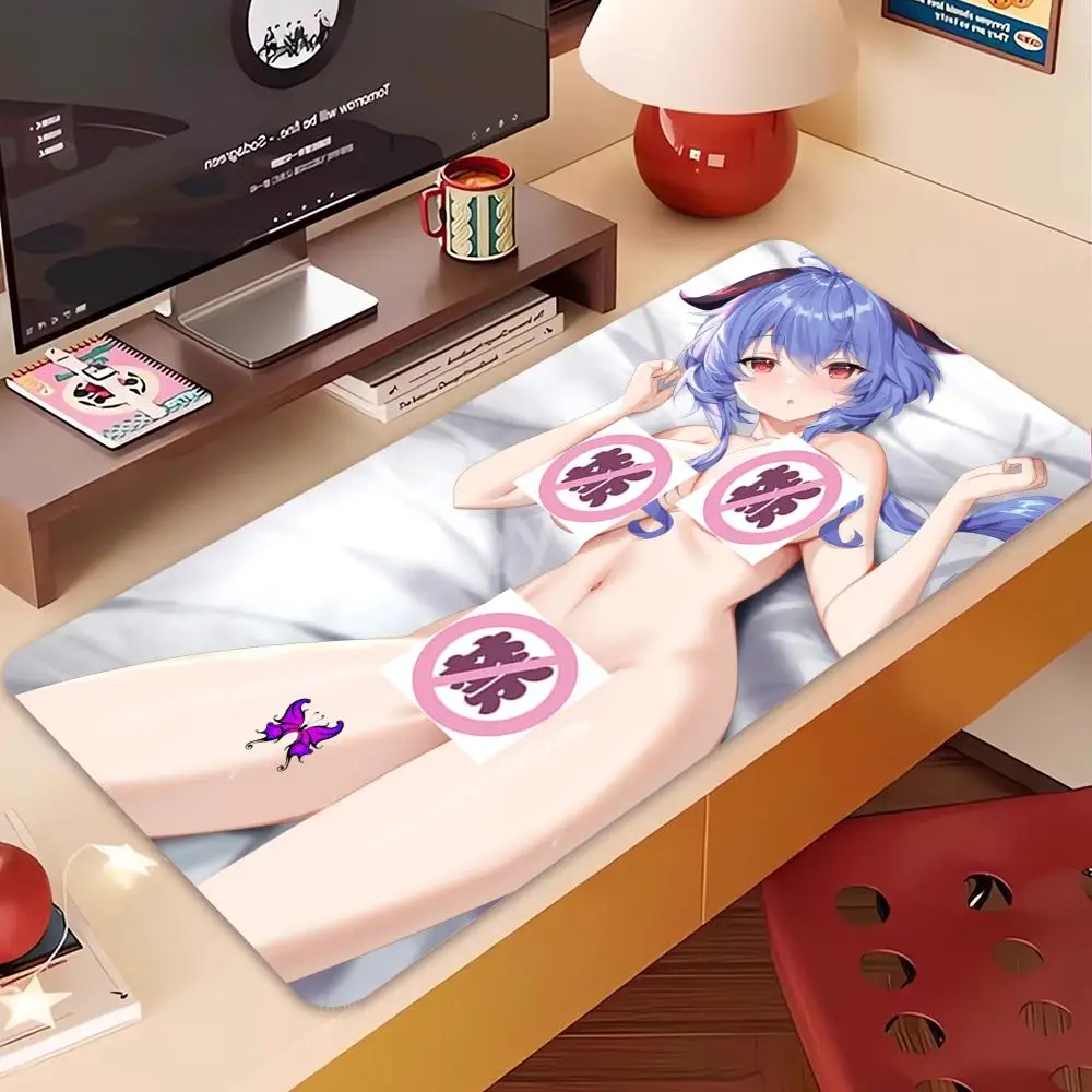 

Сексуальный обнаженный коврик для мыши для девочек, коврик для мыши в стиле аниме для девочек, хитай, не изгибающийся коврик для клавиатуры с узором на груди