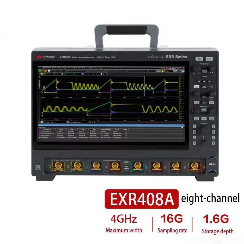 Keysight Bandwidth 4 GHz 8 channels maximum storage depth 1.6G EXR408A Infiniium EXR series oscilloscope