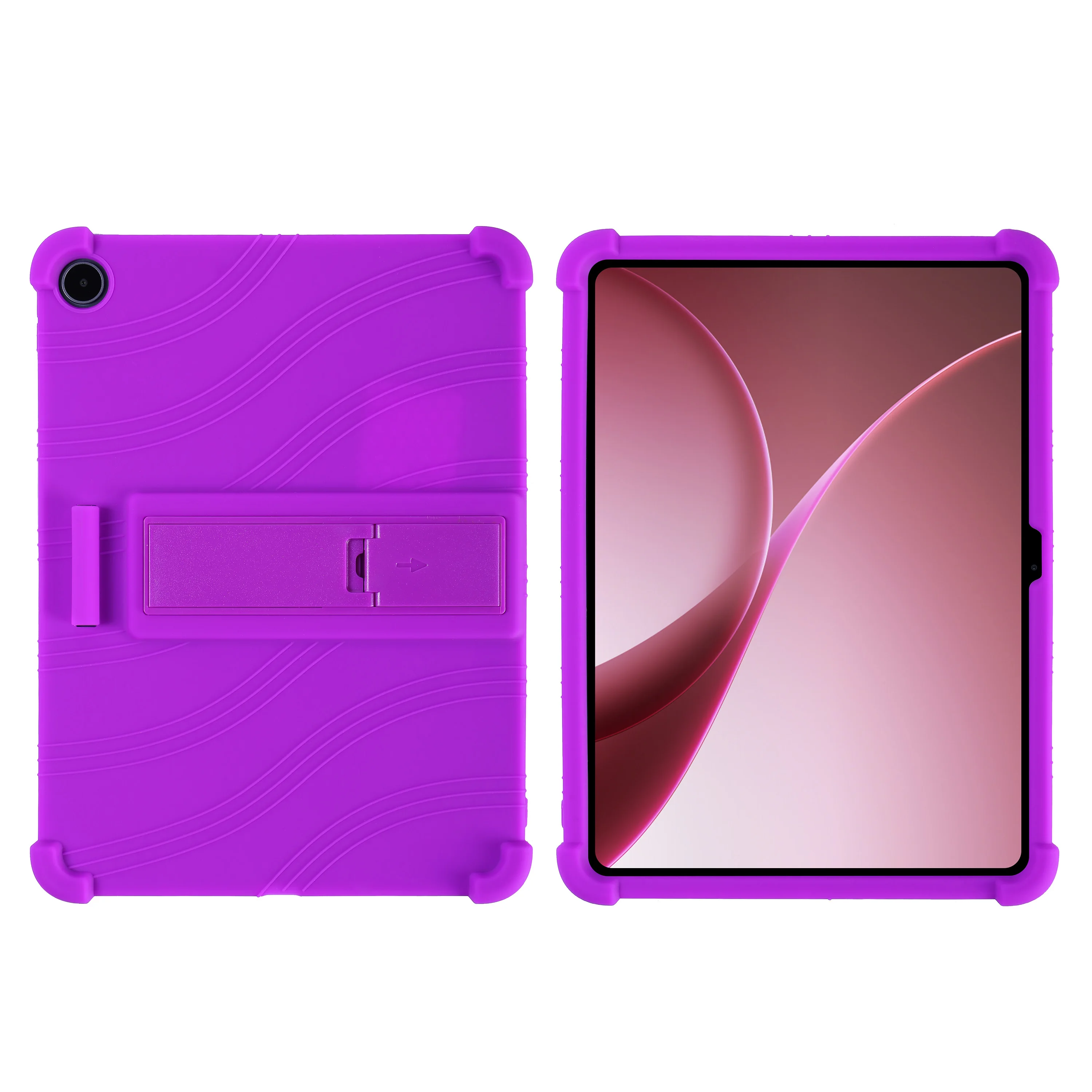 For OnePlus Pad Go 2 Tablet Case Soft Silicone Durable Protector with Adjustable Bracket - Shockproof Cover for Tablet