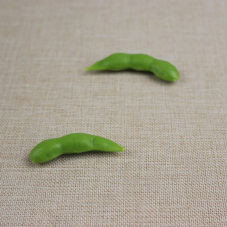 1 pair Artificial Edamame Foods Vegetable Whole Grains Food Model Bean Grain Food Model Simulation Edama Bean Kitchen Decoration