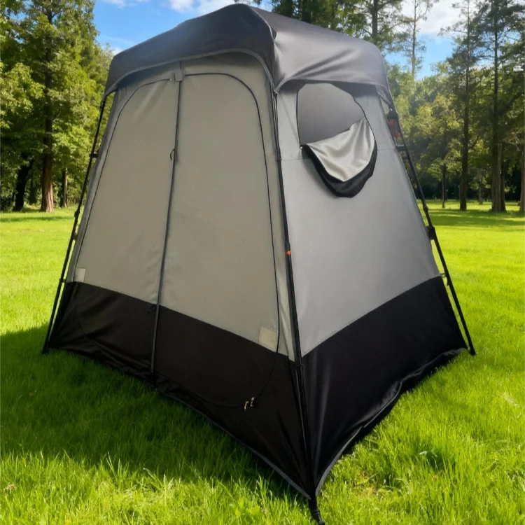 Portable Outdoor Shower Tent with Privacy Screen - Pop-Up Locker Room for Camping, Hiking, Beach, Water and UV Protection