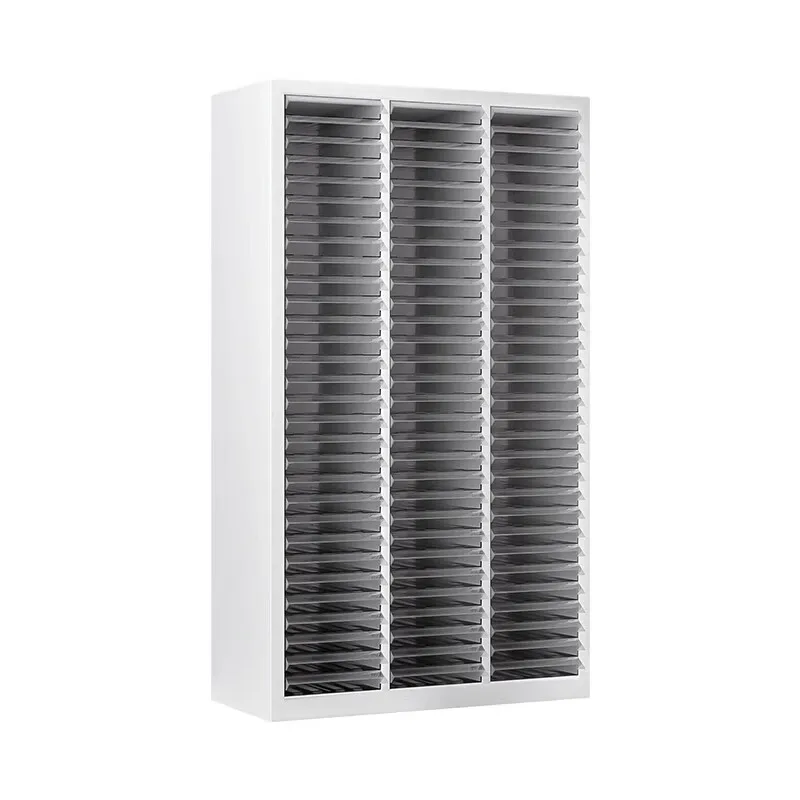 

A4 file cabinet, drawer type multi-layer tin storage archives
