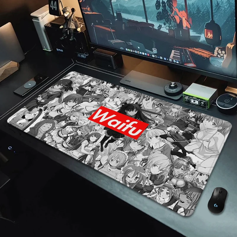 Mouse Pad Anime Office Computer Desk Mat Hentai Mouse Mats Gamer Keyboard Mat Stitched Edge Mousepad Cabinet Pc Gaming Accessoy