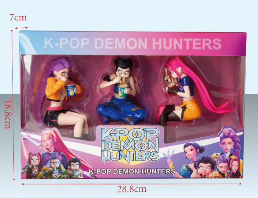 2027 Hot Kpop Devil Hunter Rumi Zoe Mira Anime Polyvinylchlorid Charaktersammlung Desktop-Schmuckstücke Kindergeschenk