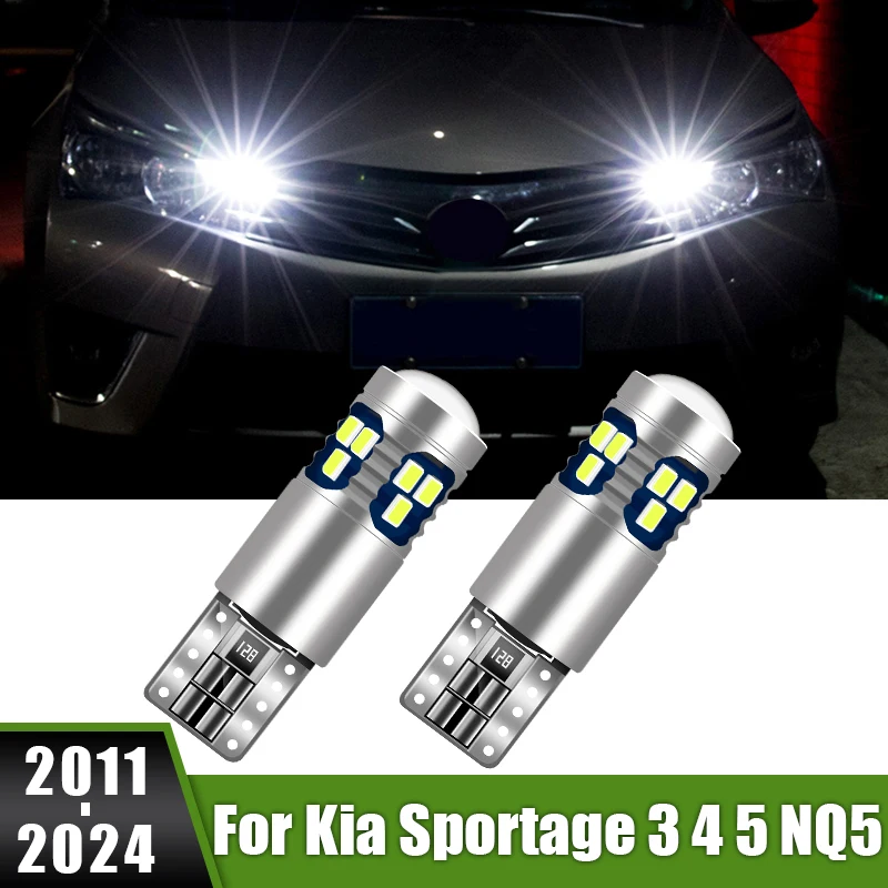 

For Kia Sportage 3 4 5 NQ5 MK5 2011-2020 2021 2022 2023 2024 2pcs LED Car Clearance Lights Parking Lamps Width Bulbs Accessories