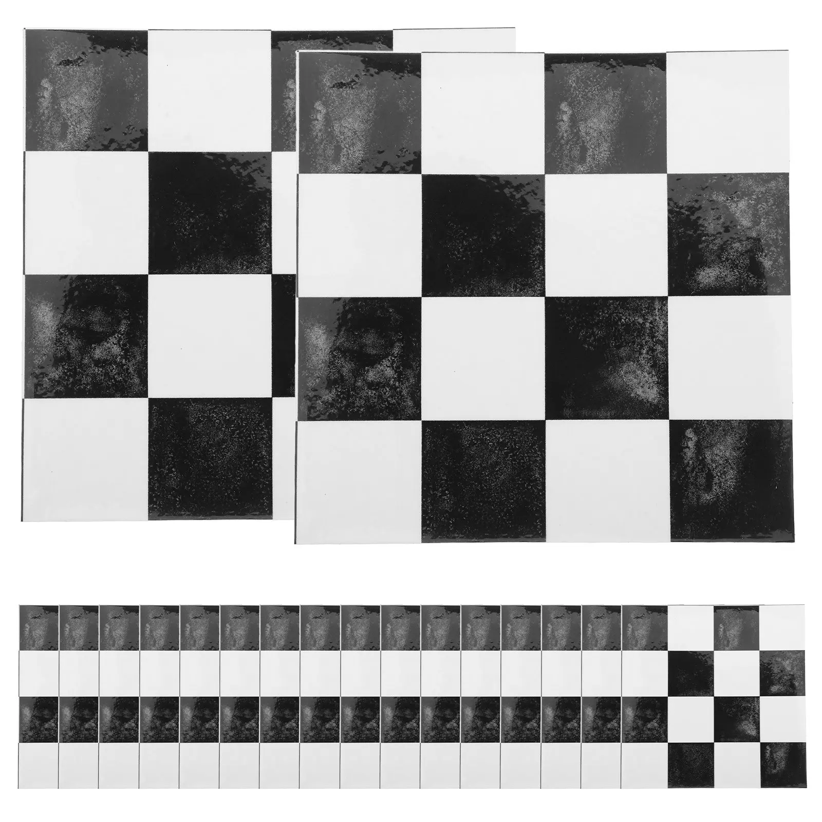 Peel and stick vinyl tiles for new homeowners to protect wall from splashes 30 PVC mosaic adhesive tiles 10x10 cm