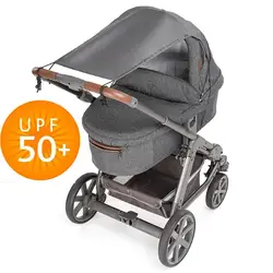 Pare-soleil pour poussette, accessoire pour bébé, protection efficace contre les rayons UV, coupe Design, arrête 99% des rayons du soleil (UPF50 +), ajustement universel