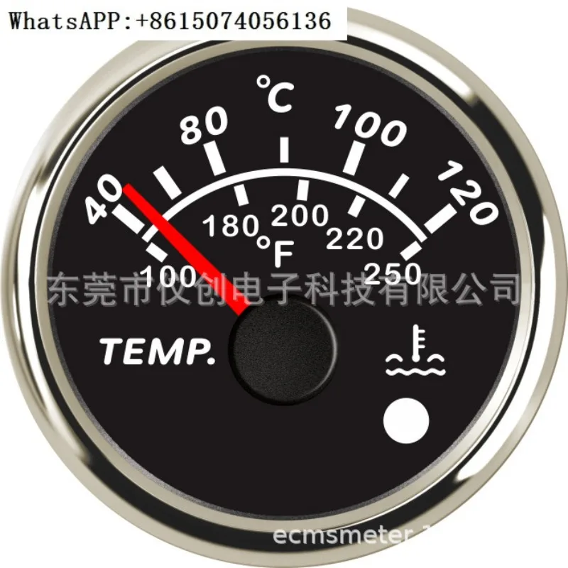 ECPC series pointer 52MM water temperature gauge with 40-120 ℃ prompt point ≤ 98 ℃