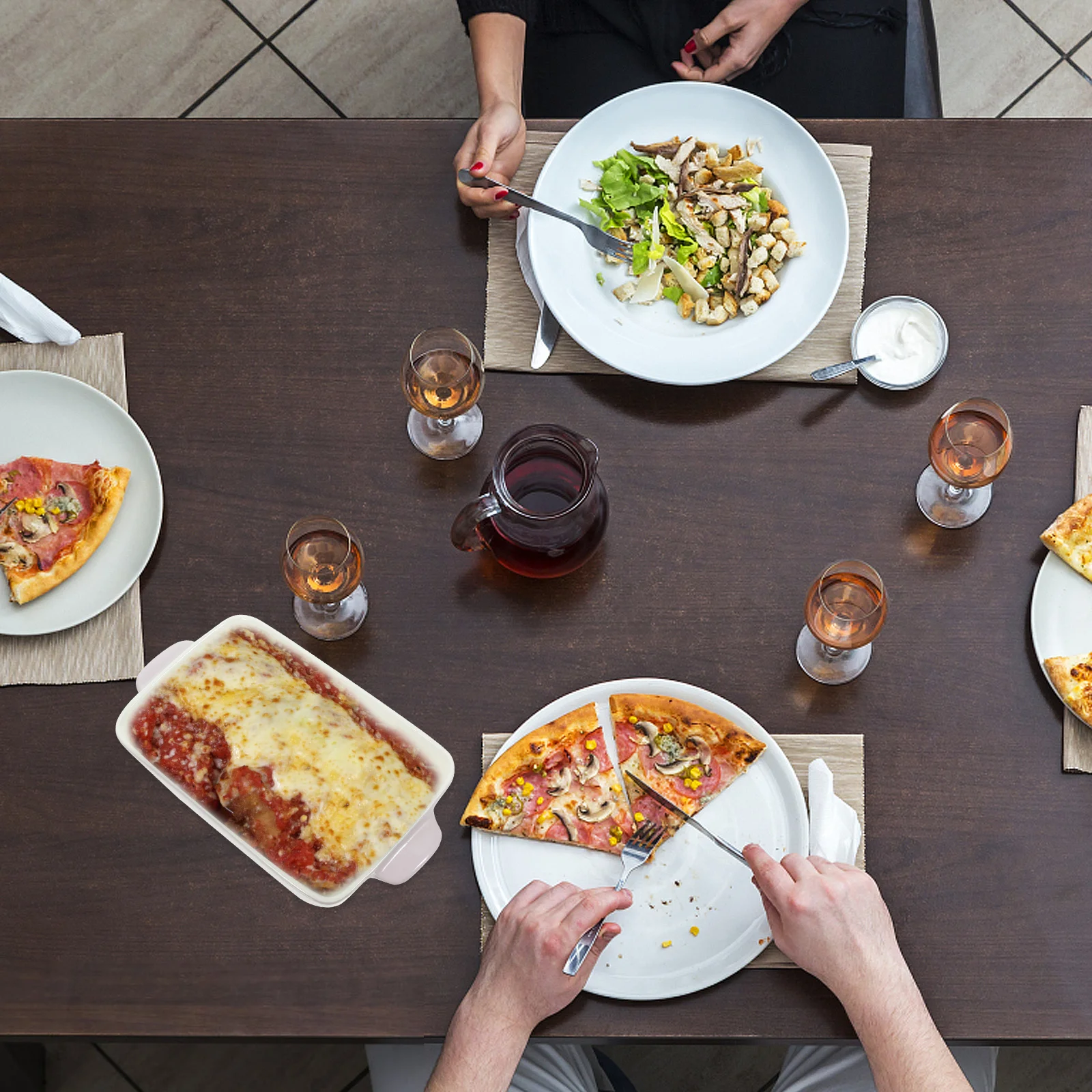 

Белая керамическая форма для выпечки, прямоугольный противень с антипригарным покрытием для домашней кухни, легкая очистка, чизкейки, хлеб, долговечный