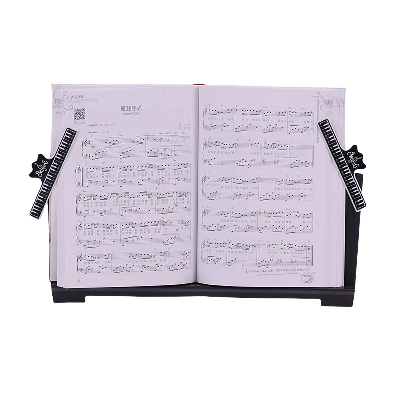 New 1PC Portable Electronic Piano Music StProfessional Music Accessories Score StWith 2 Clips For Keyboard Music Book HolderAcc view 4