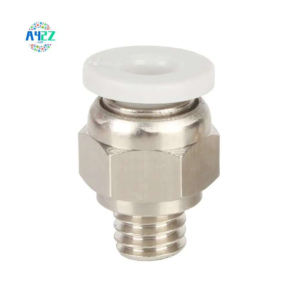 

A42Z-4Pcs 3D Printer Parts PC4-M6 Quick Connector Straight Through Pneumatic Connector For E3D V6 Hotend 1.75Mm Filament