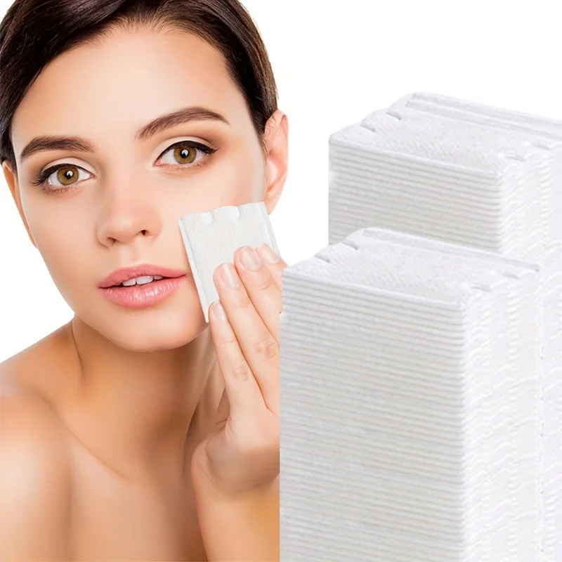 Tampons de maquillage jetables, 50/100 pièces, bouffantes nettoyantes, tampons démaquillants adaptés à l'usage du visage, démaquillant pour les yeux et les lèvres, Rem des ongles