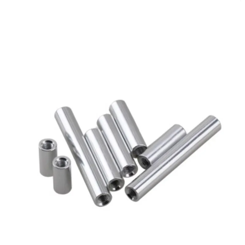 2-10pcs/lot M2 M2.5 M3 M4 M5 M6 M8 M10*L Round Aluminum Standoff Spacer Stud Extend Long Nut L=6 TO 100