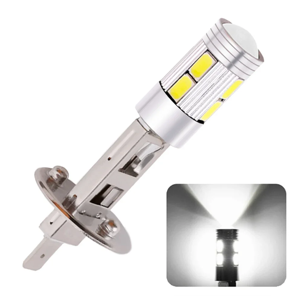 

Universal H1 H3 Car LED Bulb Parking Light DC 12V 10SMD 5630 Auto Fog Turn Signal Driving Day Lamp White Reverse Brake Headlamp