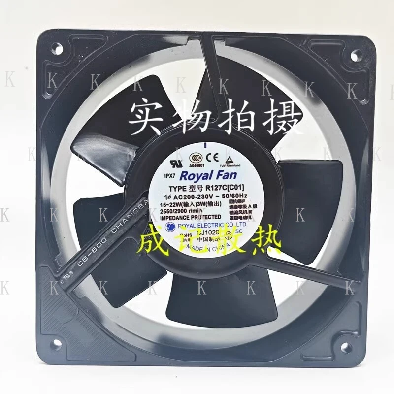 

C FOR ROYAL FAN YPE R127C(C01) 12038 AC200-230V 15-22W High Temperature Cooling Fan