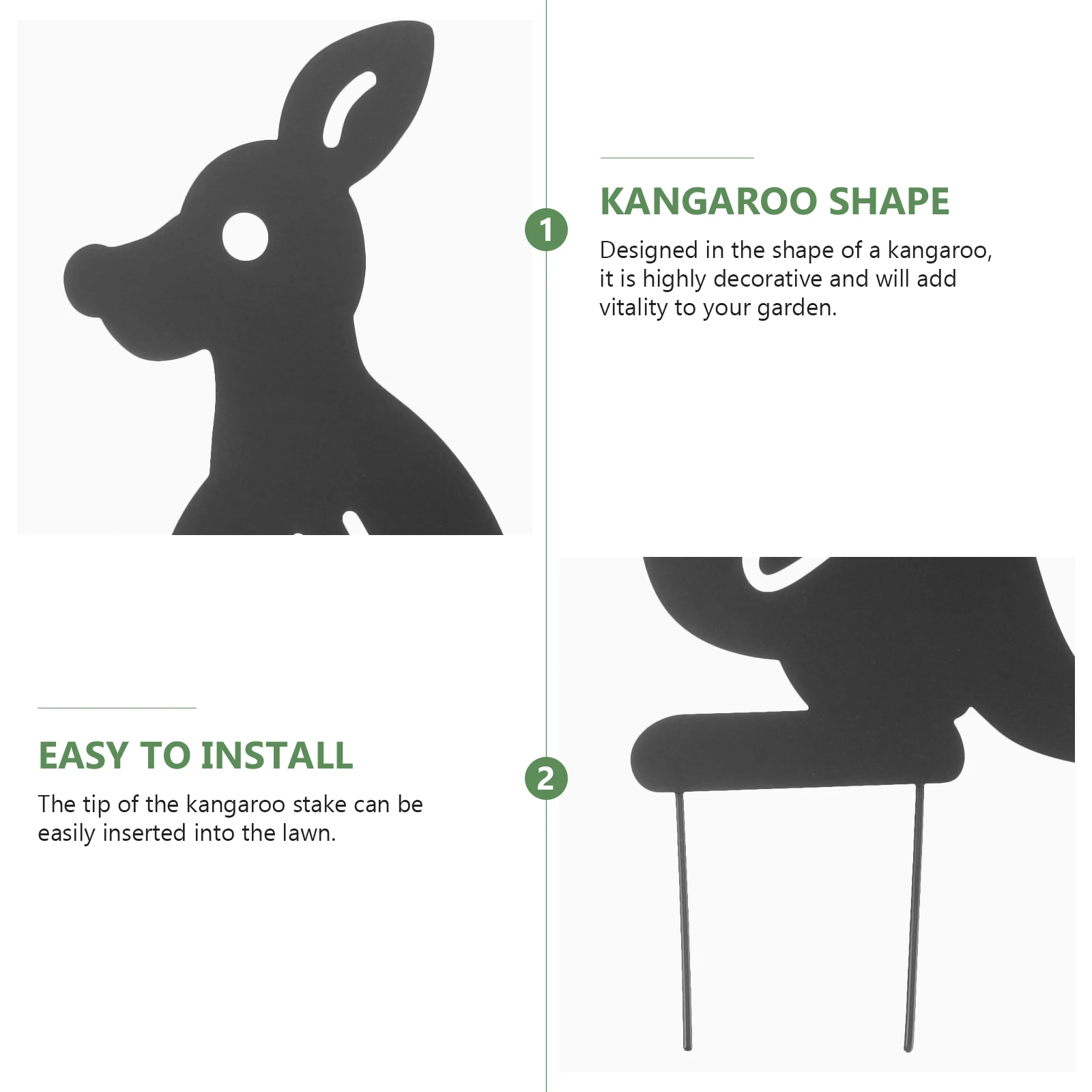 

4 Pcs Iron Animal Decoration Stakes Ornaments Yard Landscaping Crafts Lawn Inserted Signs Durability Artistic