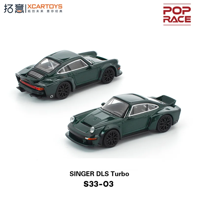 [PreSale] Xcartoys X Pop Race 1:64 SINGER DLS Turbo green Diecast Model Car