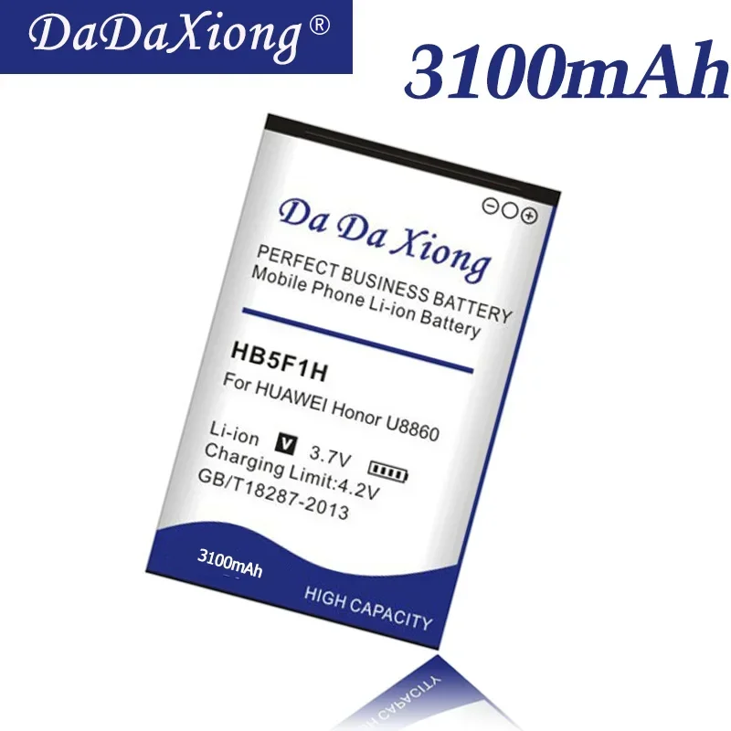 DaDaXiong 3100mAh HB5F1H для Huawei Honor U8860 M886 C8860E E8660 M920 батарея для сотового телефона DaDaXiong 3100mAh HB5F1H для Huawei Honor U8860 M886 C8860E E8660 M920 батарея для сотового телефона