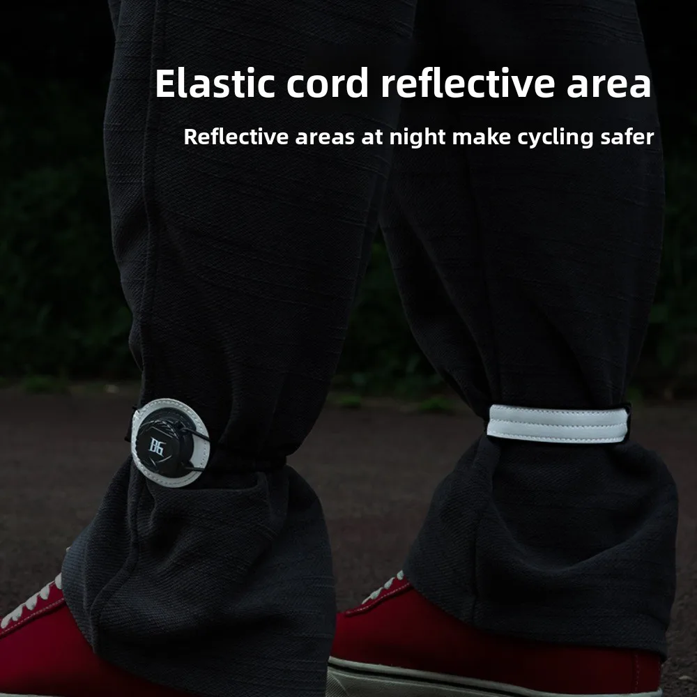 2Pack Knob-Adjustable Reflective Trouser Straps, High Visibility Safety Ankle Bands for Cycling Night Running Outdoor Sports