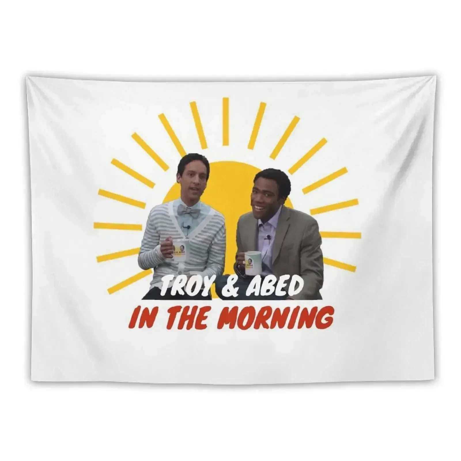 

Troy and Abed in The Morning Tapestry Wallpaper Decoration Home Cute Room Decor Aesthetic Room Decor Tapestry