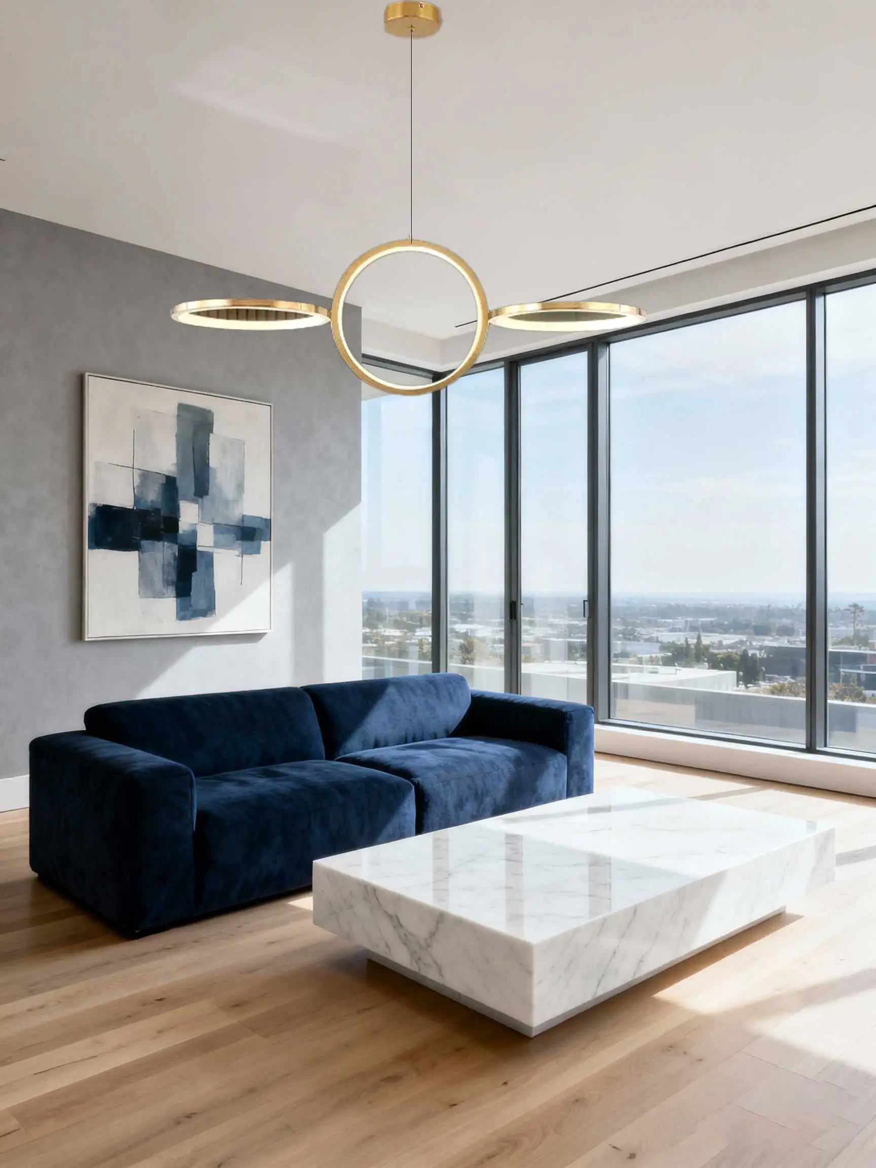 

Minimalist Dining Room Pendant Lights LED Indoor Lighting Ceiling Hanging Chandelier for Living Room Aesthetic