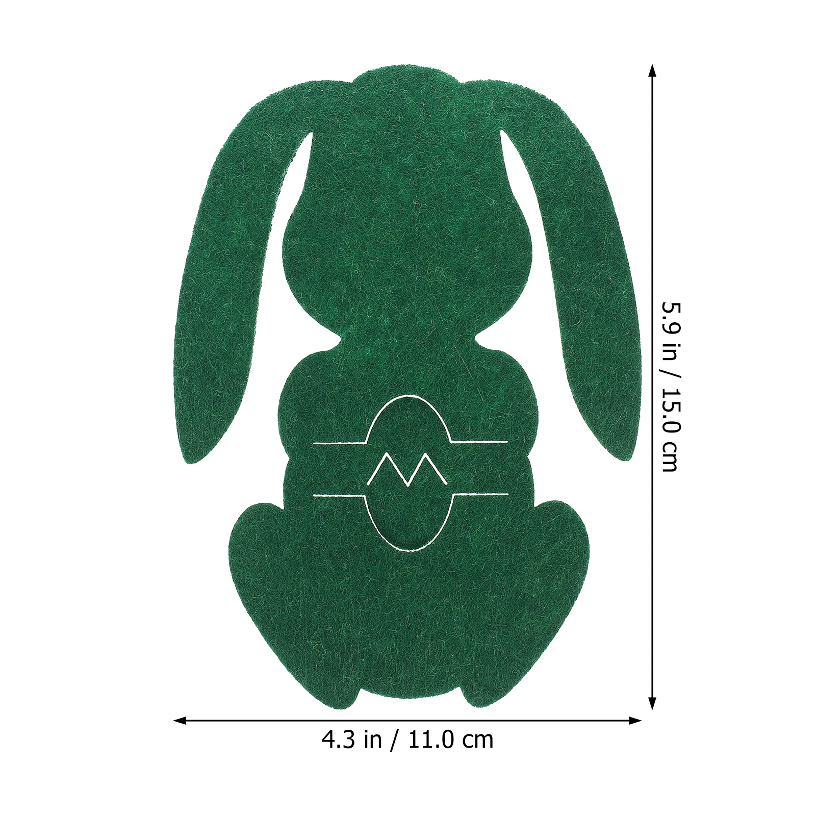 

8Pcs Easter Bunny Cutlery Bag Fine Workmanship Tableware Pocket Festive Gift Choice Easter Tableware Pocket Cutlery Holder