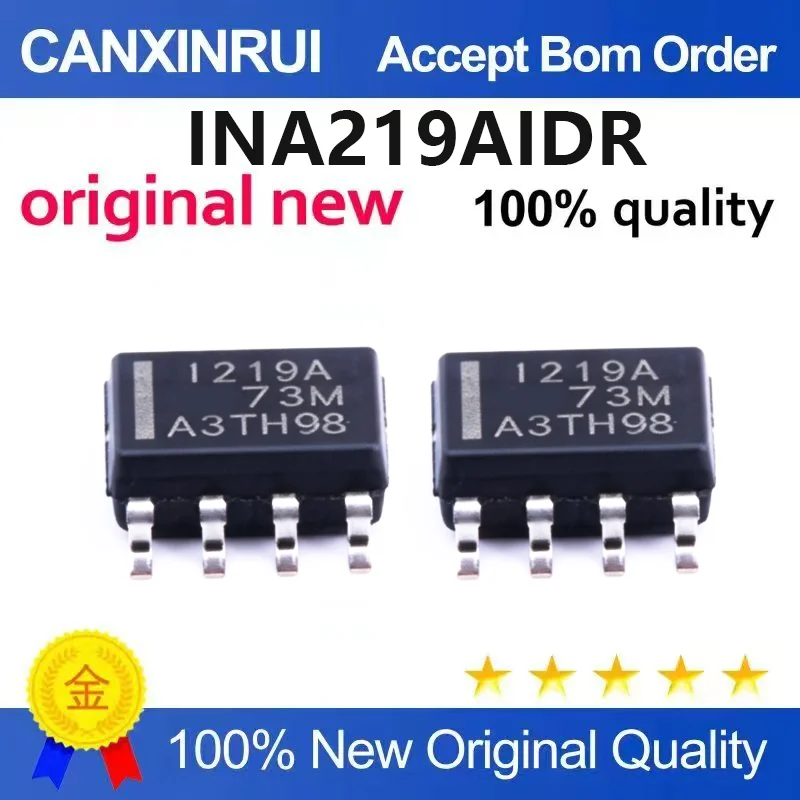 (5pcs-100pcs)Brand new original INA219AIDR silk screen I219A package SOIC8 current sensing amplifier chip IC