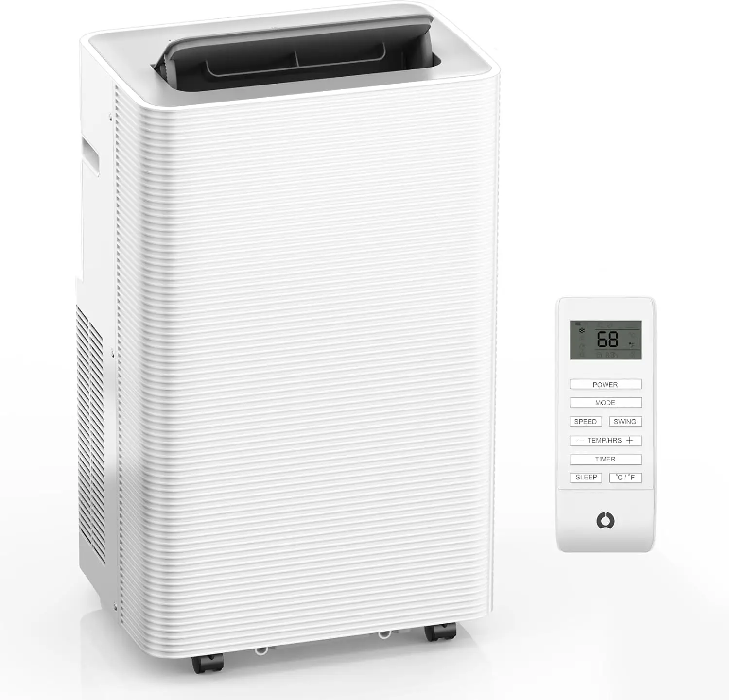 14000 BTU Portable Air Conditioner, 4-in-1 Portable AC Unit with Cooling, Dehumidifying, Fan, w/Sleep Mode, Auto Wind Swing, 24H