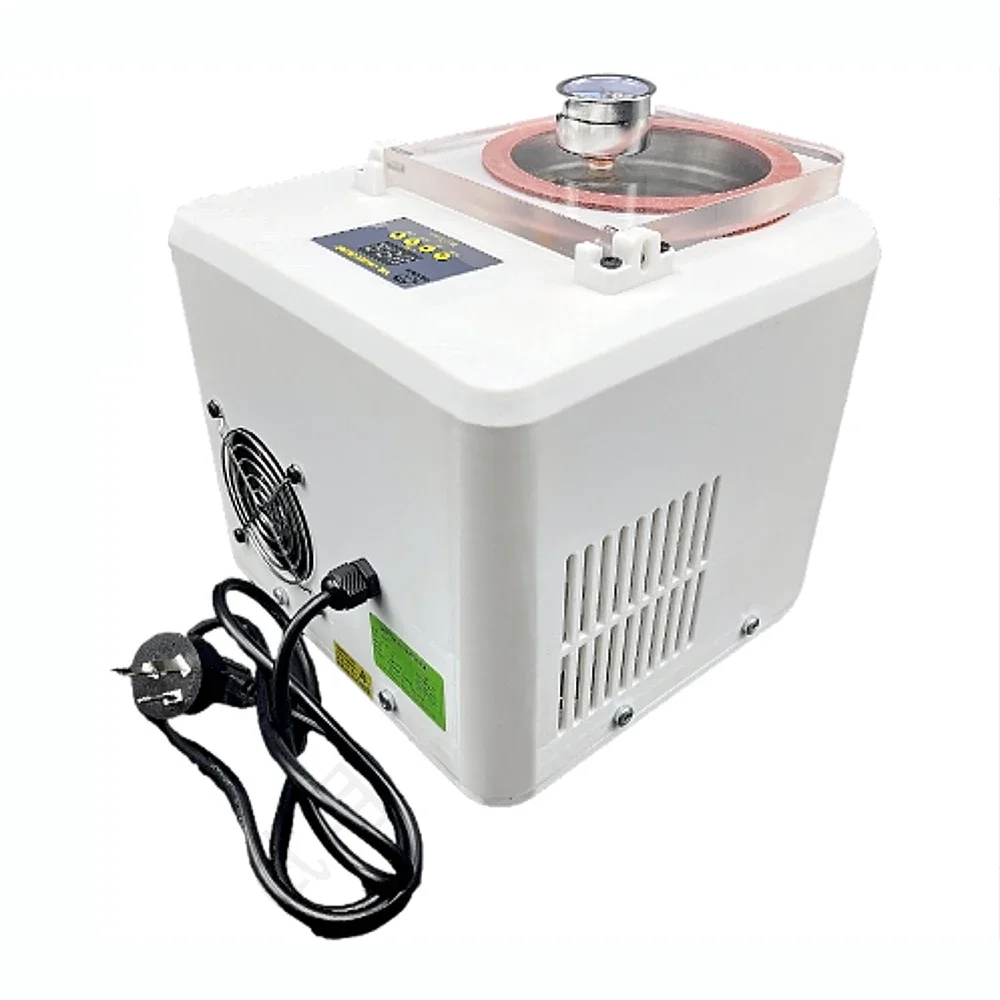 AC 220V Smart Vacuum Defoaming Machine with Digital Display for Silicone, Epoxy Resin, DIY Crafts Vacuum Degassing Chamber