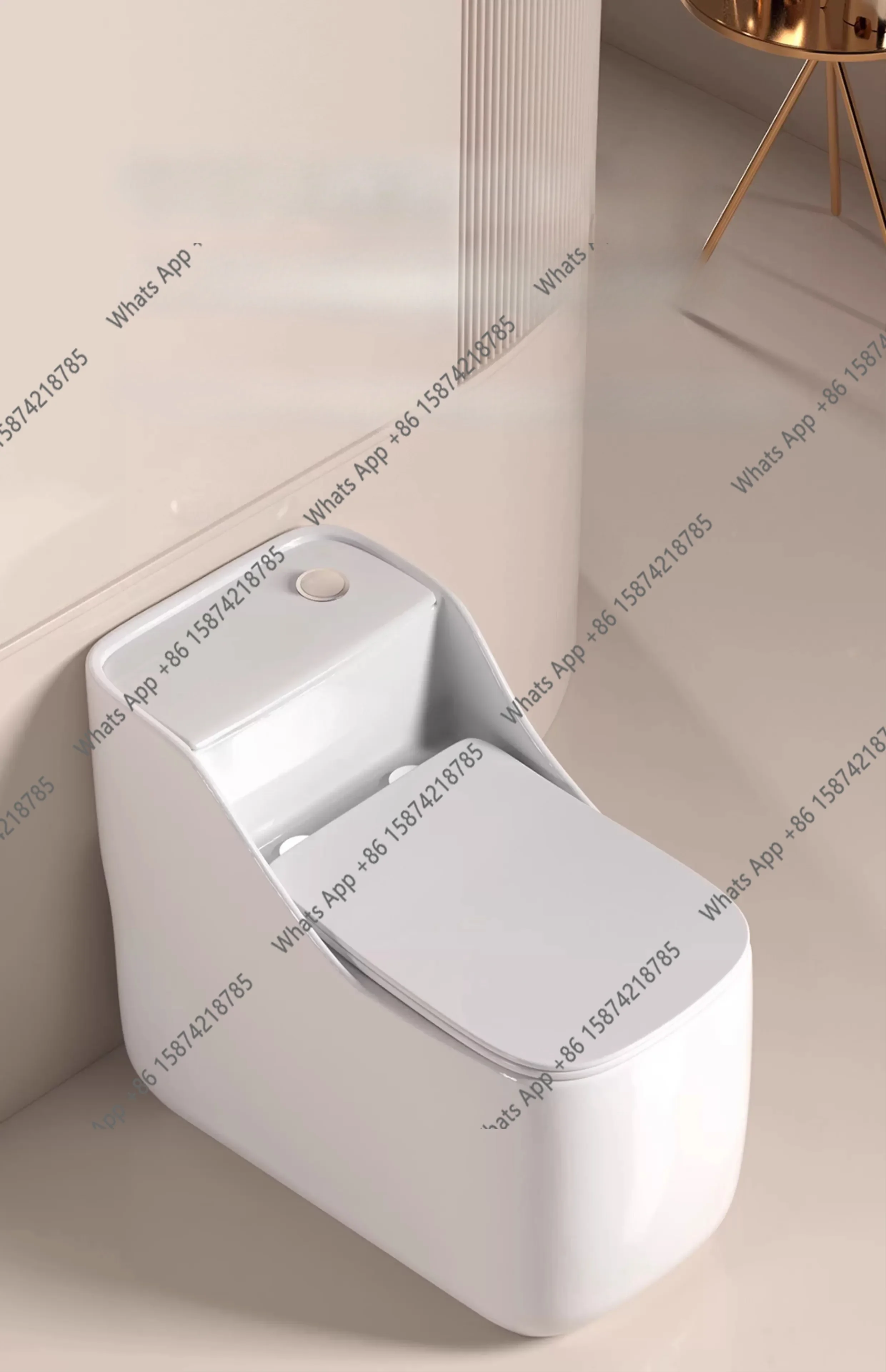 Xx German Kick Flush Toilet Household Siphon Type Large Impulse Ordinary Square Color Creative Toilet Designer Model