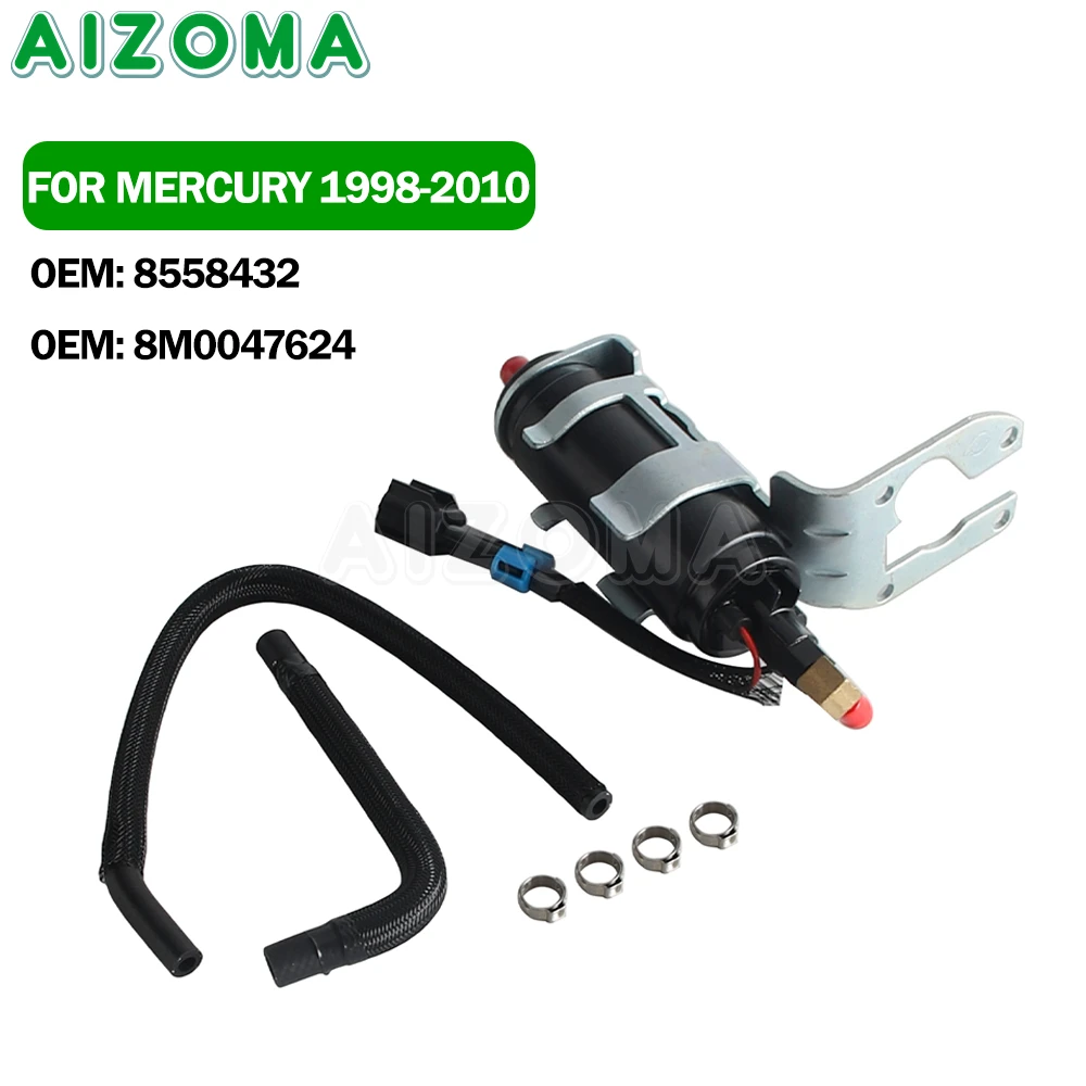 

Топливный насос для подвесных лодочных моторов Mercury 100HP 115HP 135HP 150HP 175HP 225HP 1998-2010, замена OEM8558432 8M0047624