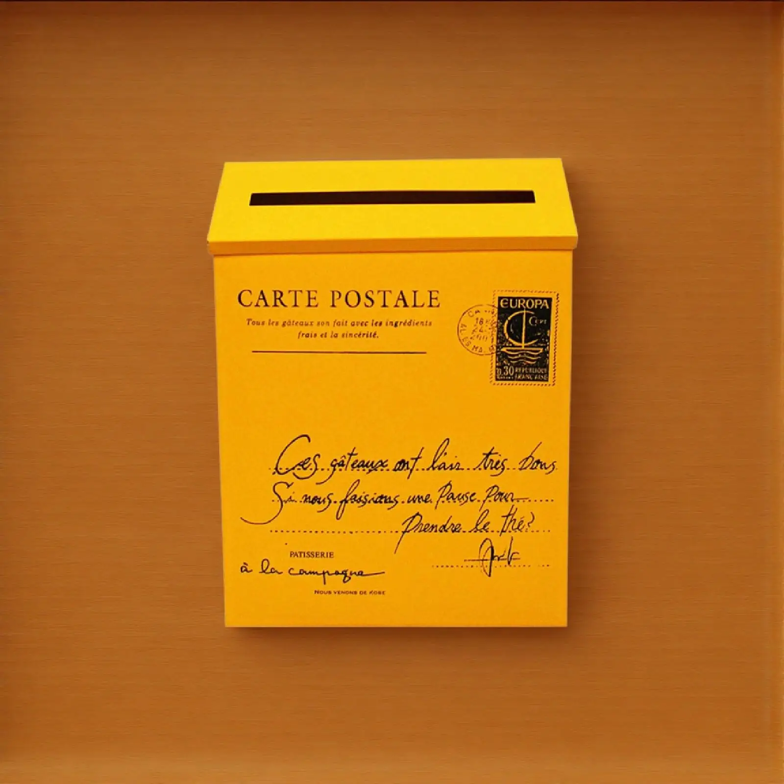 

Vintage Iron Blue Wall Decorative Post Box For Home Garden Metal Photo Prop Metal Photo Prop Decorative Mail Storage