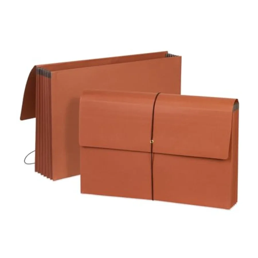 

Blue Summit Accordion File Wallet with Flap and Cord Closure Legal Size 5.25" Expansion 10 Pack