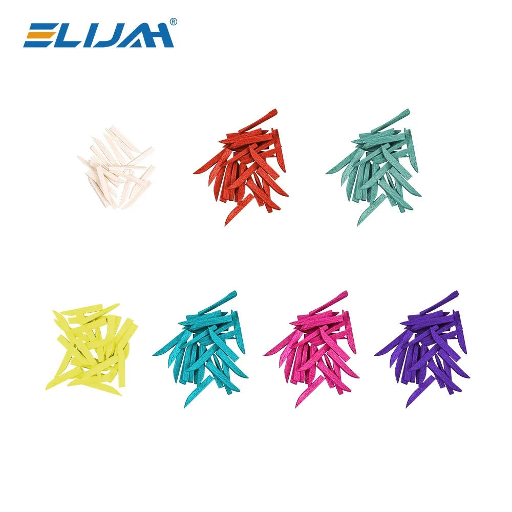 ELIJAH 100Pcs/Box Dental Wedges Dental Wooden Fixing Molded Sheet Wedges Teeth Restoration Dentistry Lab Materials Dentist Tools
