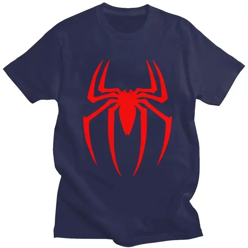 Short Sleeve Tops Handsome Spiderman Cartoon Superhero T Shirt Men Short Sleeves Pure T-shirt Summer Tee Tops Fashion Tshirts