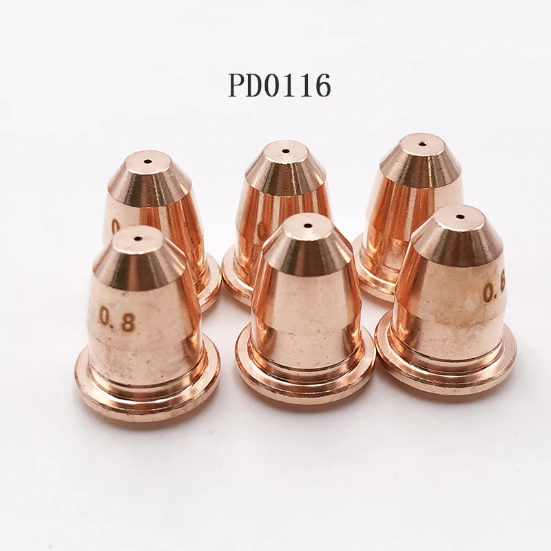 

100pcs PD0116 Nozzle Tips 20A 0.6mm 30A 0.8mm 40A 0.9mm S45 CUT55 PT-40 PT40 IPT-40 HC4000 Fit Telwin Plasma 34