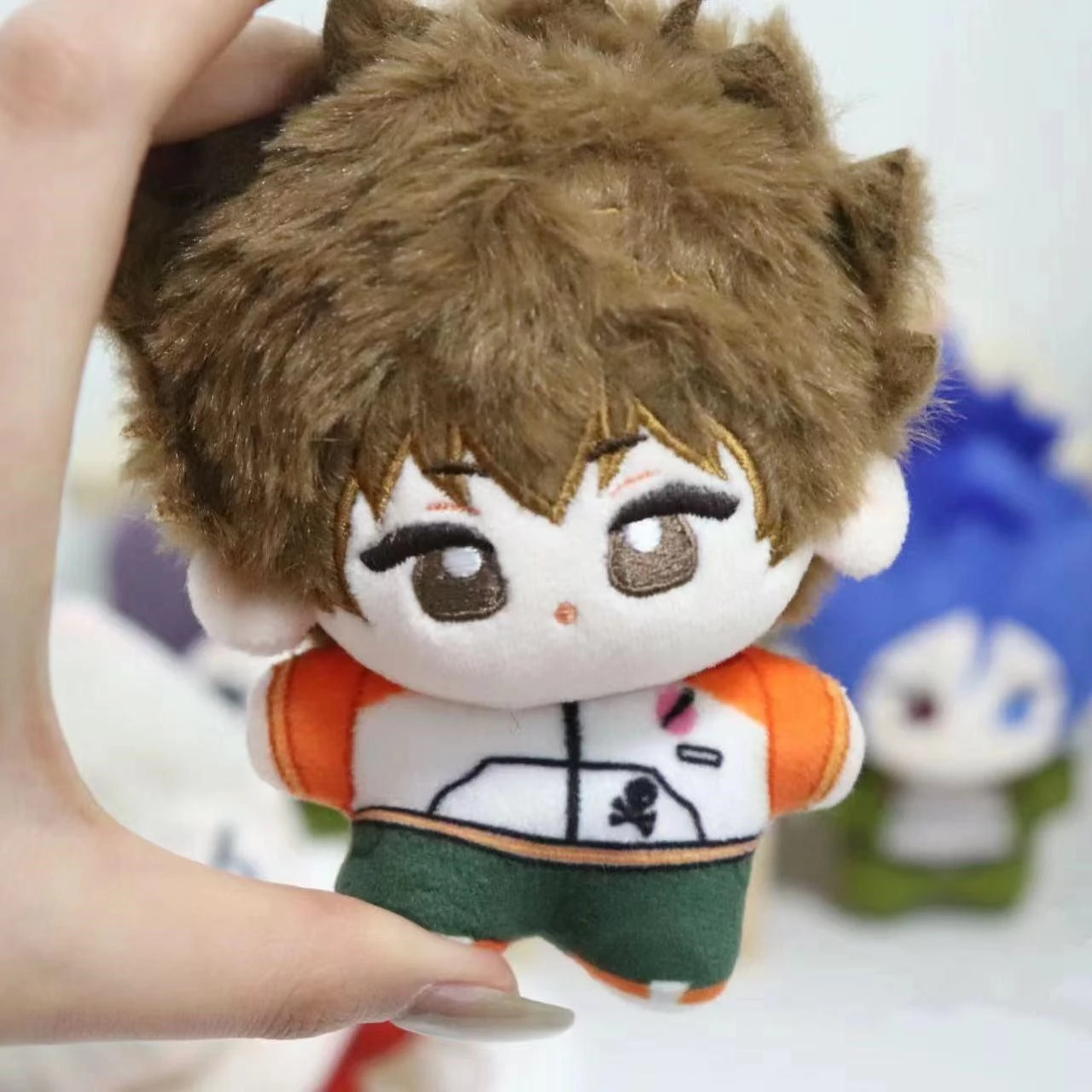 

Anime HITMAN REBORN ambitus Sawada Tsunayoshi colleagues 10cm Q version cute plush doll figure pendant Surpresa Birthday gift