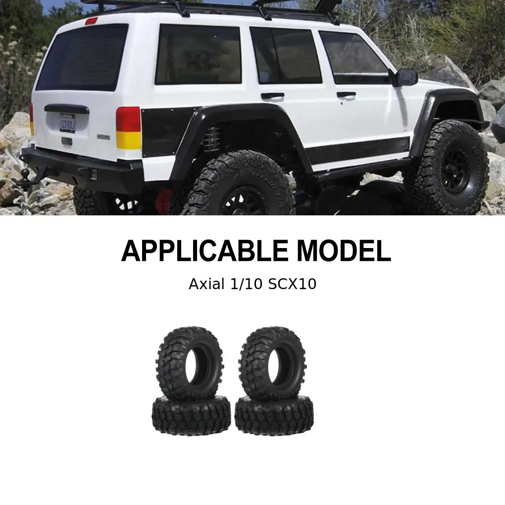 

RCGOFOLLOW 1.9 Inch 96mm Diameter 38mm Width Rubber Crawler Wheel Tires 1/10 TT02 94122 94123 SCX10 90046 TRX4