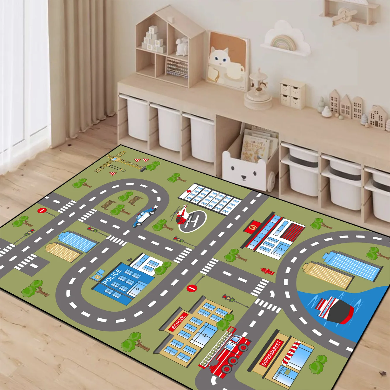 Bedroom Decoration Children Soft Carpet Child Play Games Floor Mat Boys Girl Room Bedside Rug Living Room Sofa Side Large Rugs