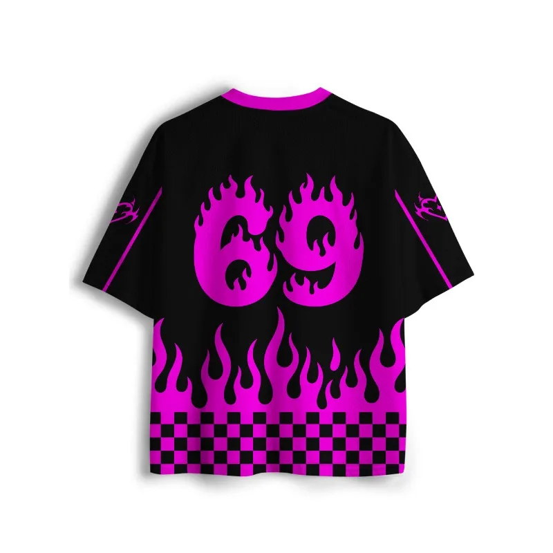New Sports Mesh Jersey, Quick Drying Sports Short Sleeved Shirt, Upgraded Fabric, Mesh Knitted Fabric, Y2K Suggestive