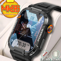 2023 MK66 Smart Watch Men For Android IOS Ftiness Watches Ip68 Waterproof 1.85'' AI Voice Bluetooth Call Smartwatch 2023