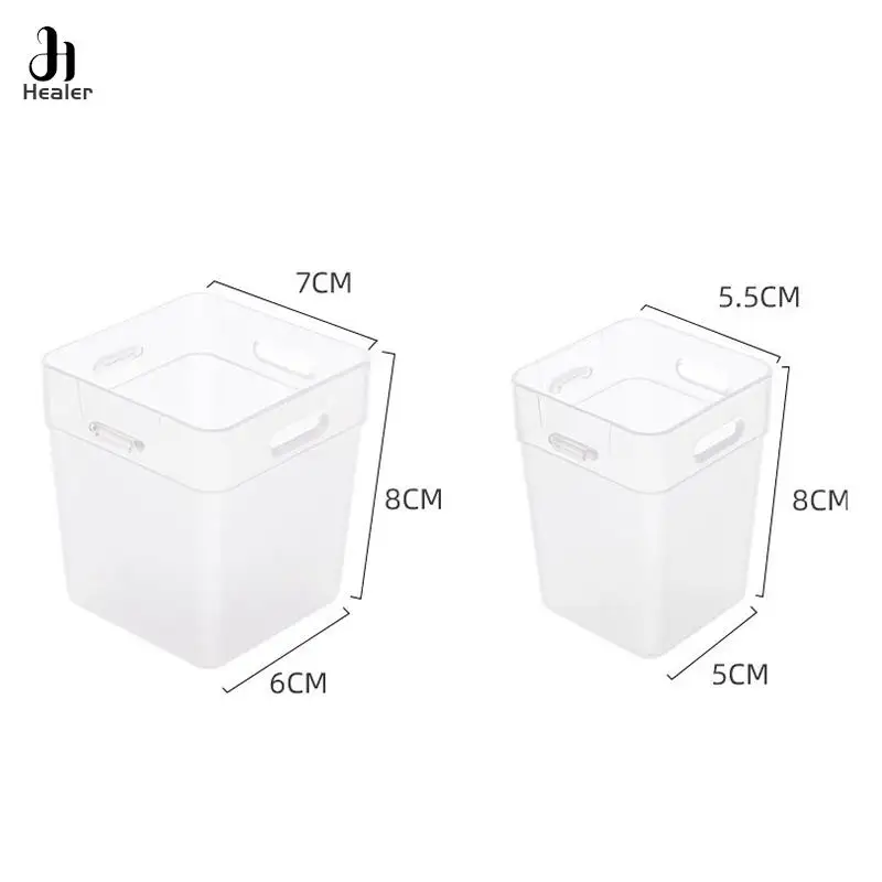 2pcs Refrigerator Storage Box Sorting Storage Box Kitchen Food Seasoning Storage Box Makeup Organizer Boxes Kitchen Accessories