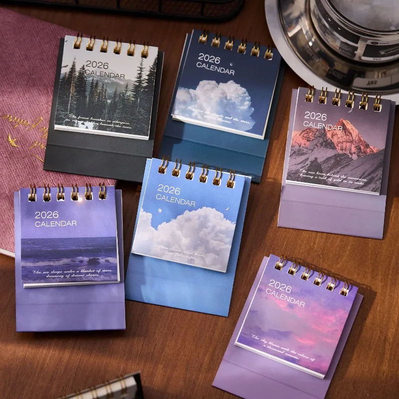 

Mini 2026 calendar office school supplies calendar desktop calendar monthly plan desktop accessories decoration officestationery